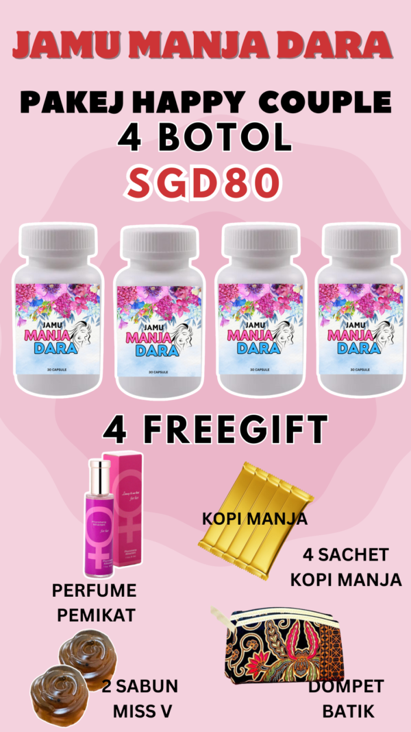 PAKEJ 4 BOTOL MANJADARA SGD80